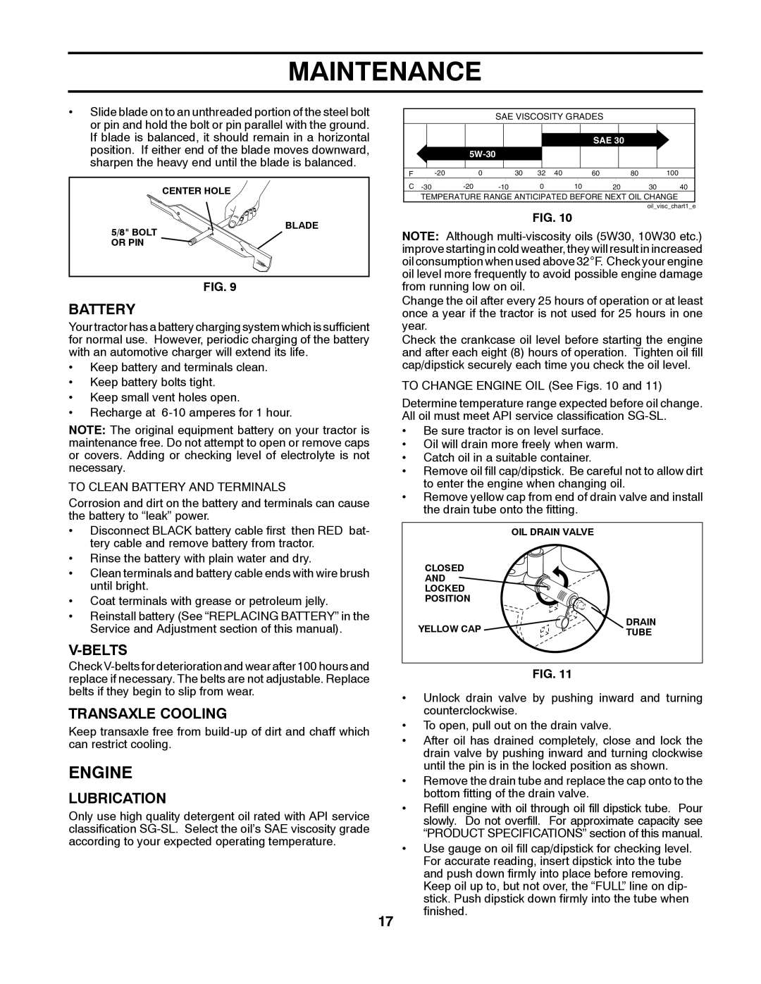 Poulan 411150 manual Engine, Battery, Belts, Transaxle Cooling, Lubrication 