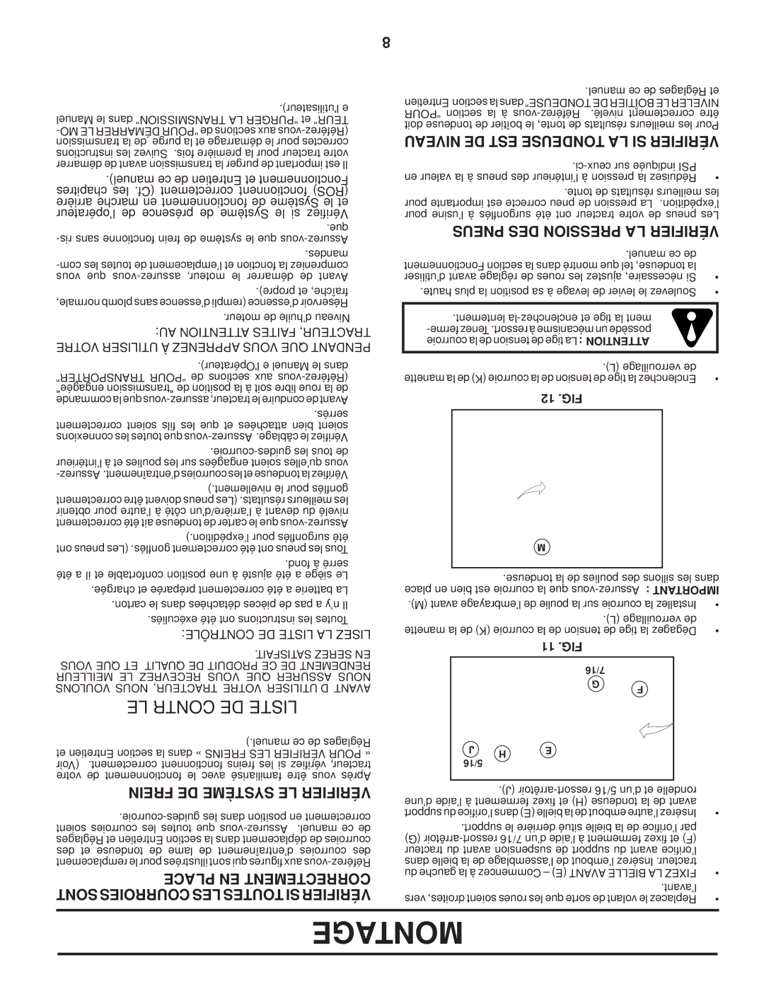 Poulan 96042003900, 411261 manual Montage 