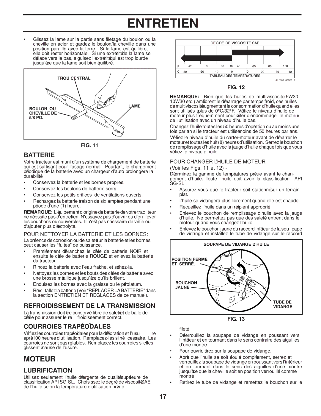 Poulan 411274, 96042004201 manual Transmission LA DE Refroidissement, Lubrification, Trapézoïdales Courroies 