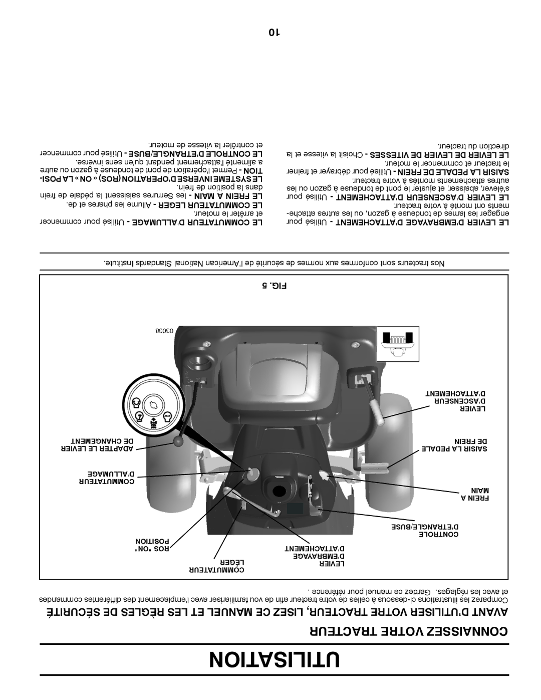 Poulan 411287 manual Tracteur Votre Connaissez 