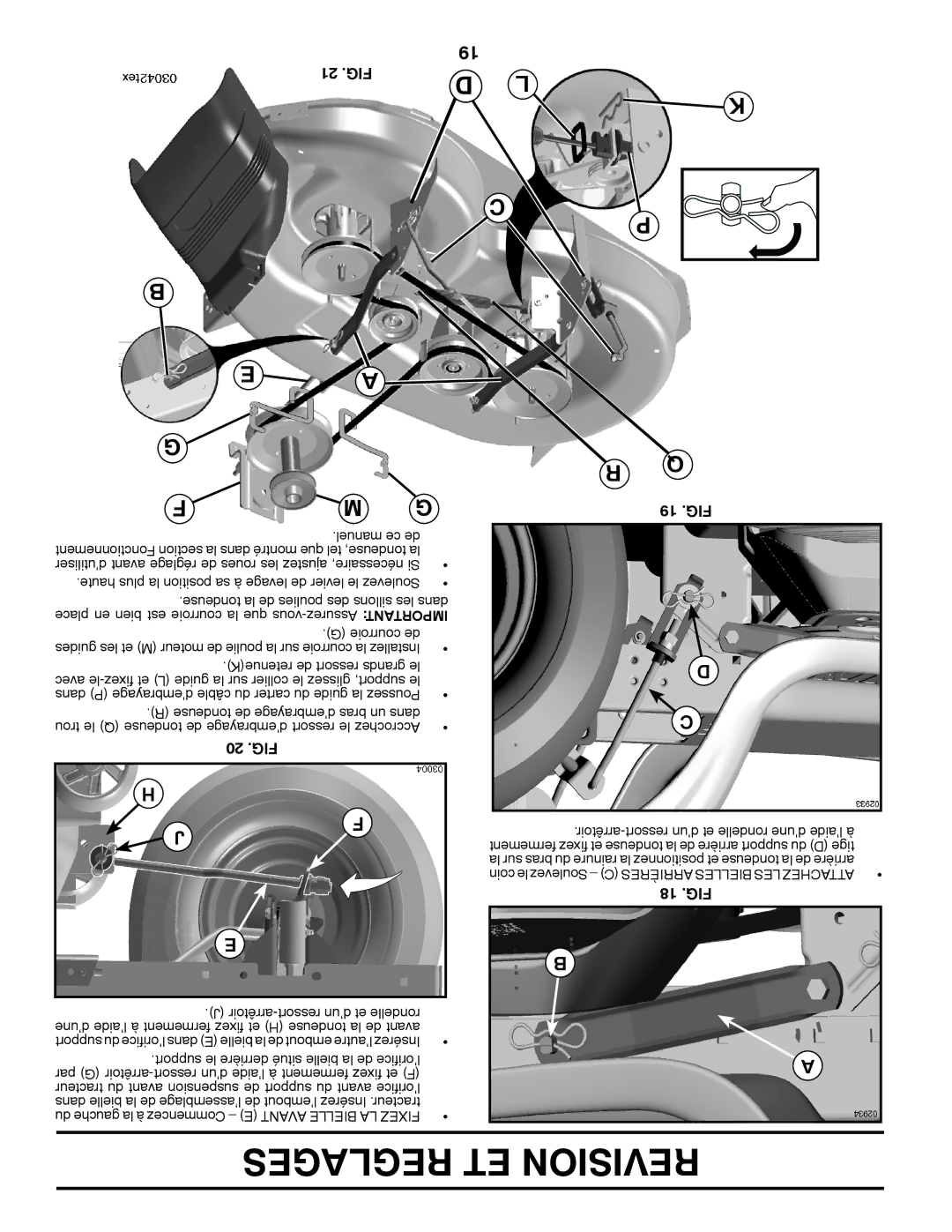 Poulan 412412 manual Fig, 20 .FIG, 18 .FIG 