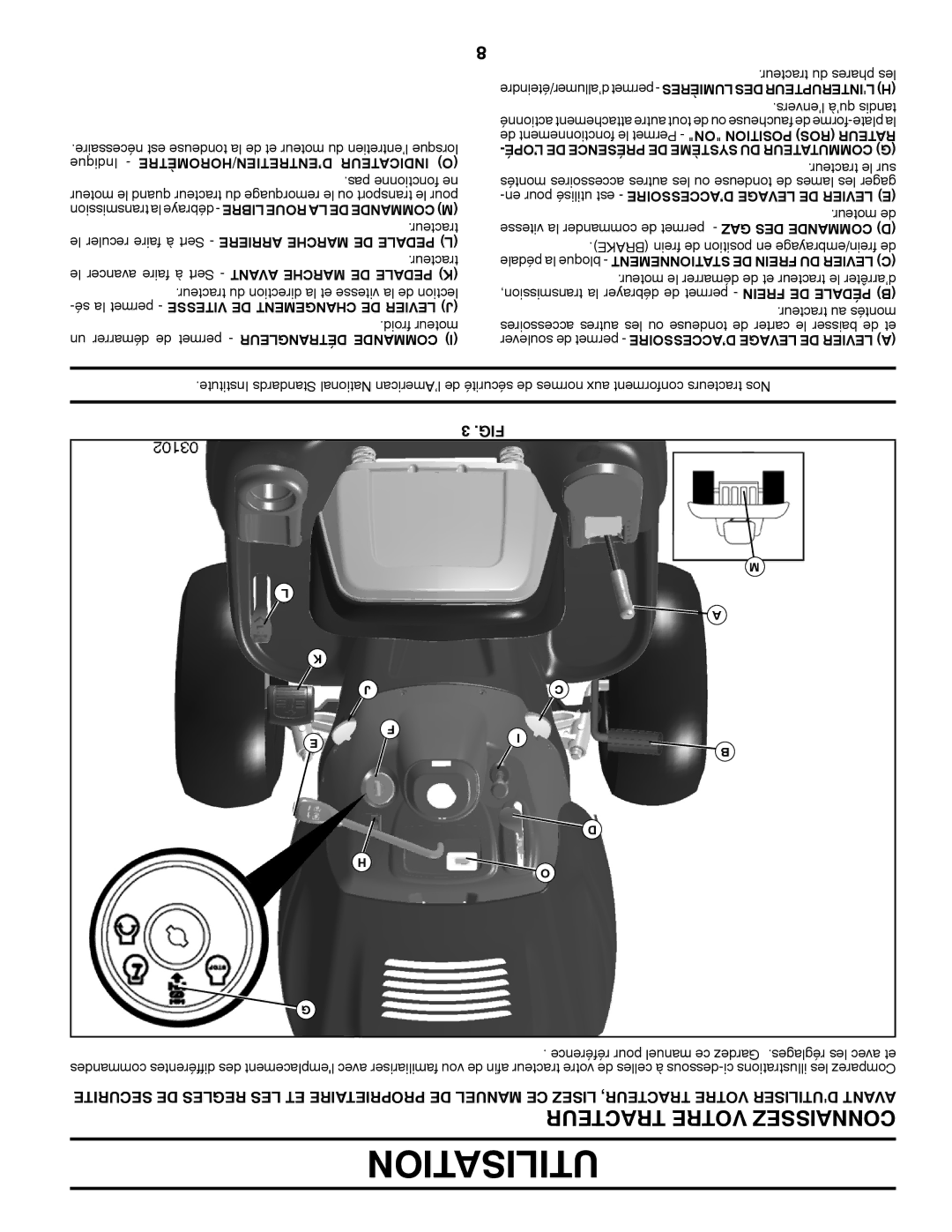 Poulan 96042004900, 412523 manual Froid moteur un démarrer de permet Détrangleur Commande 