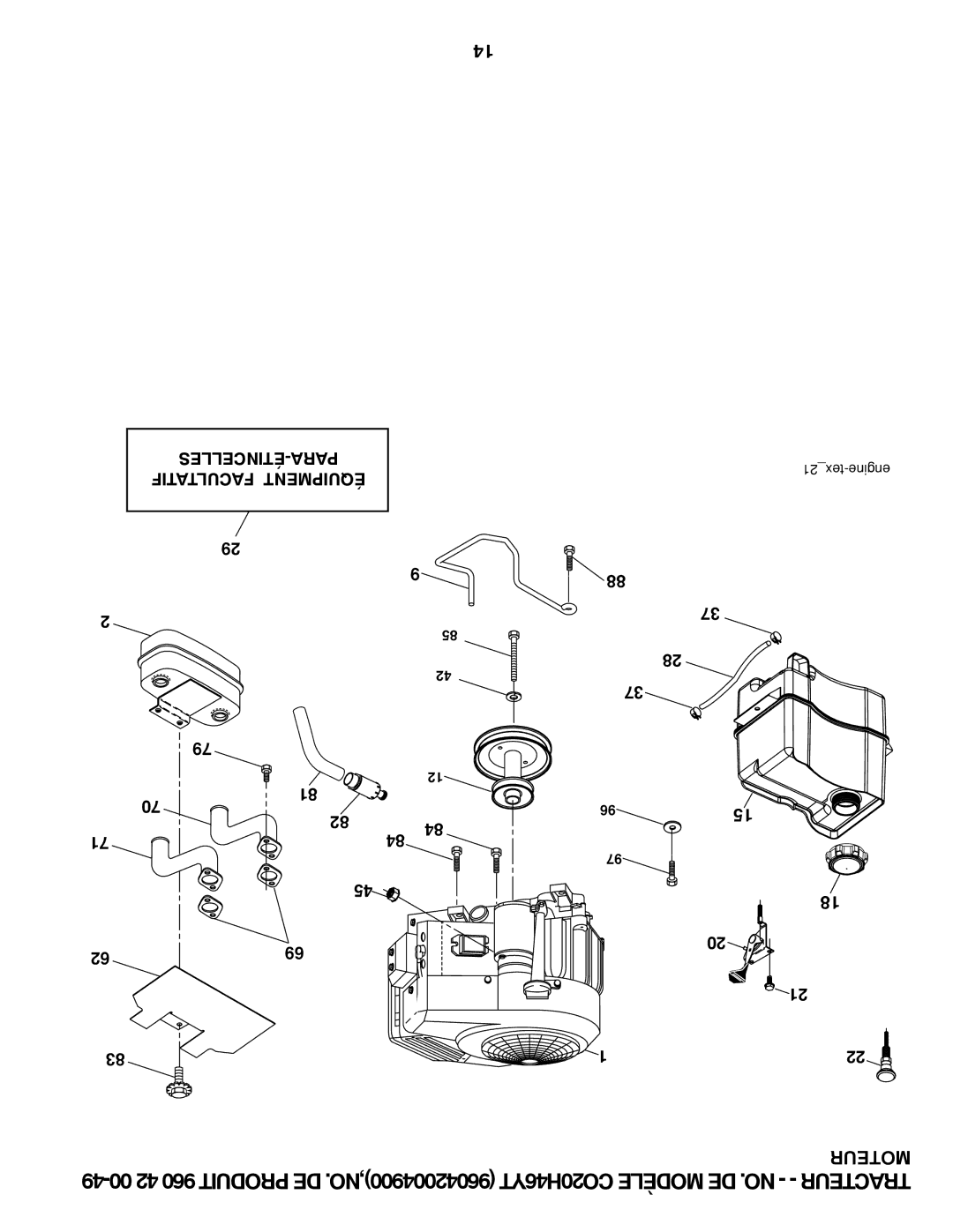 Poulan 412525 manual Étincelles-Para 