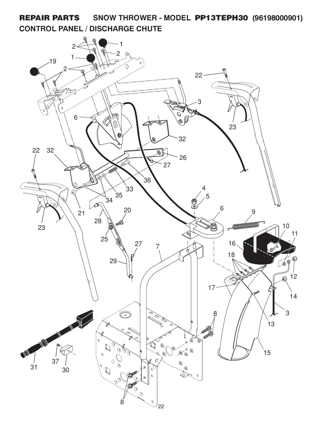 Poulan PP13TEPH30, 416751, 96198000901, PP12TEPH30 owner manual 