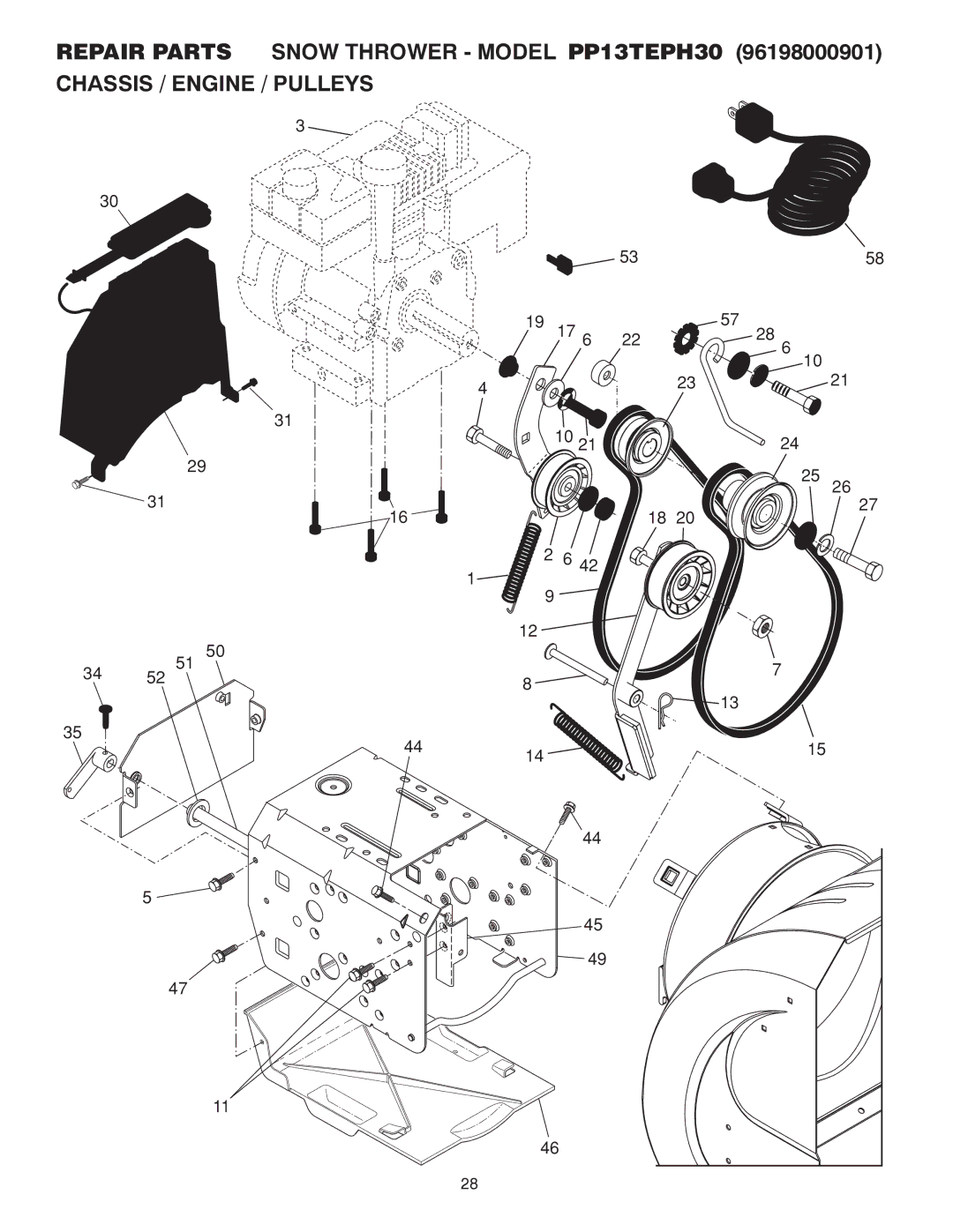 Poulan 416751, 96198000901, PP13TEPH30, PP12TEPH30 owner manual 