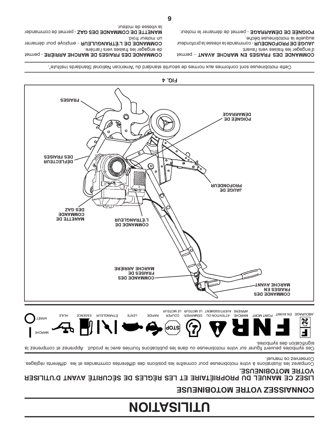 Poulan 96082000900 Motobineuse Votre Connaissez, Moteur le démarrer de permet Démarrage DE Poignée, Manuel ce Conservez 