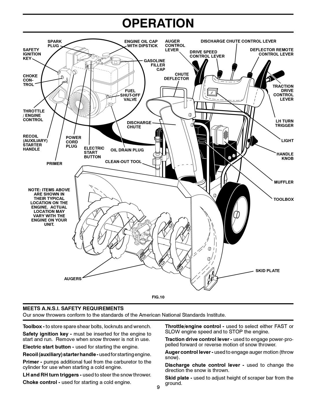 Poulan 96194000602, 418984 owner manual Meets A.N.S.I. Safety Requirements 