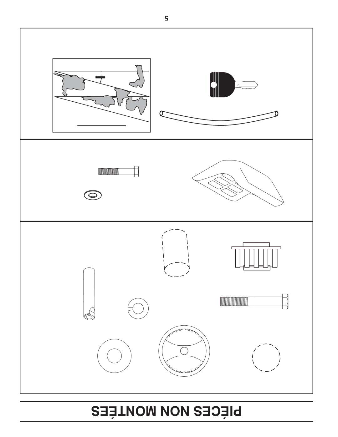 Poulan 419450 manual Montées NON Piéces, Pente-Guide 