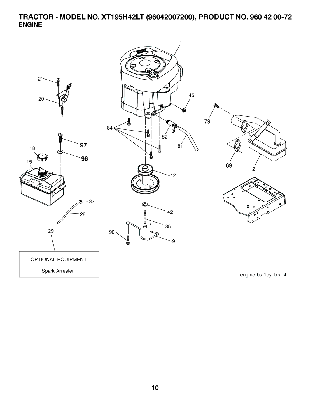 Poulan 419757 manual Optional Equipment 