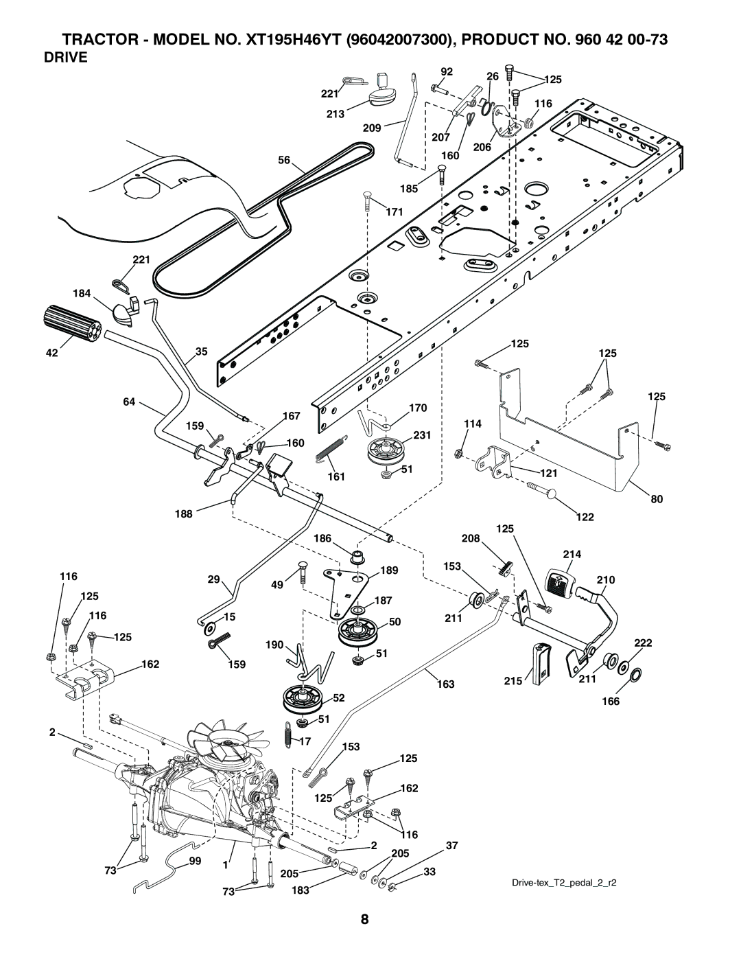 Poulan 419765 manual Drive 