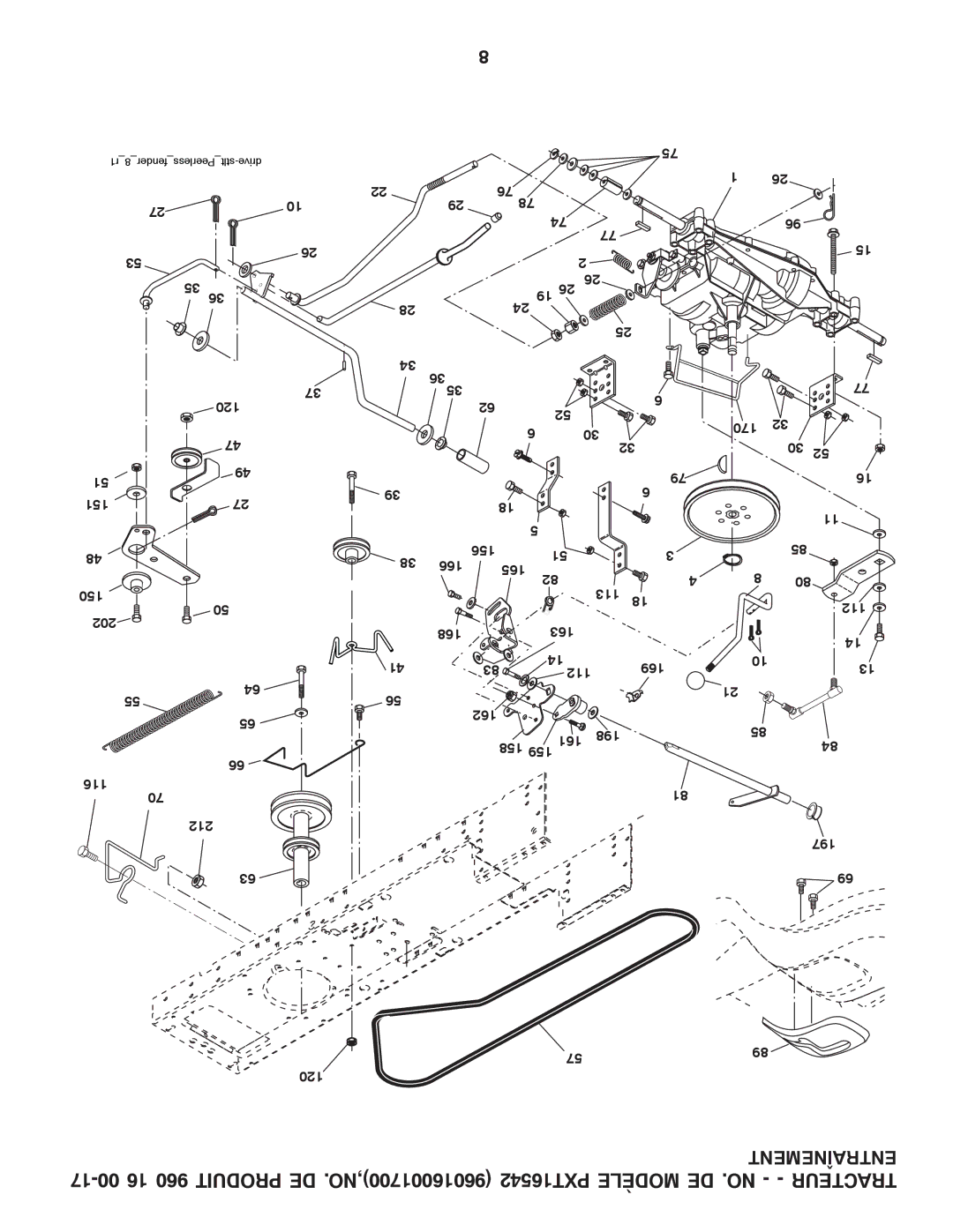 Poulan 423307 manual Tracteur 