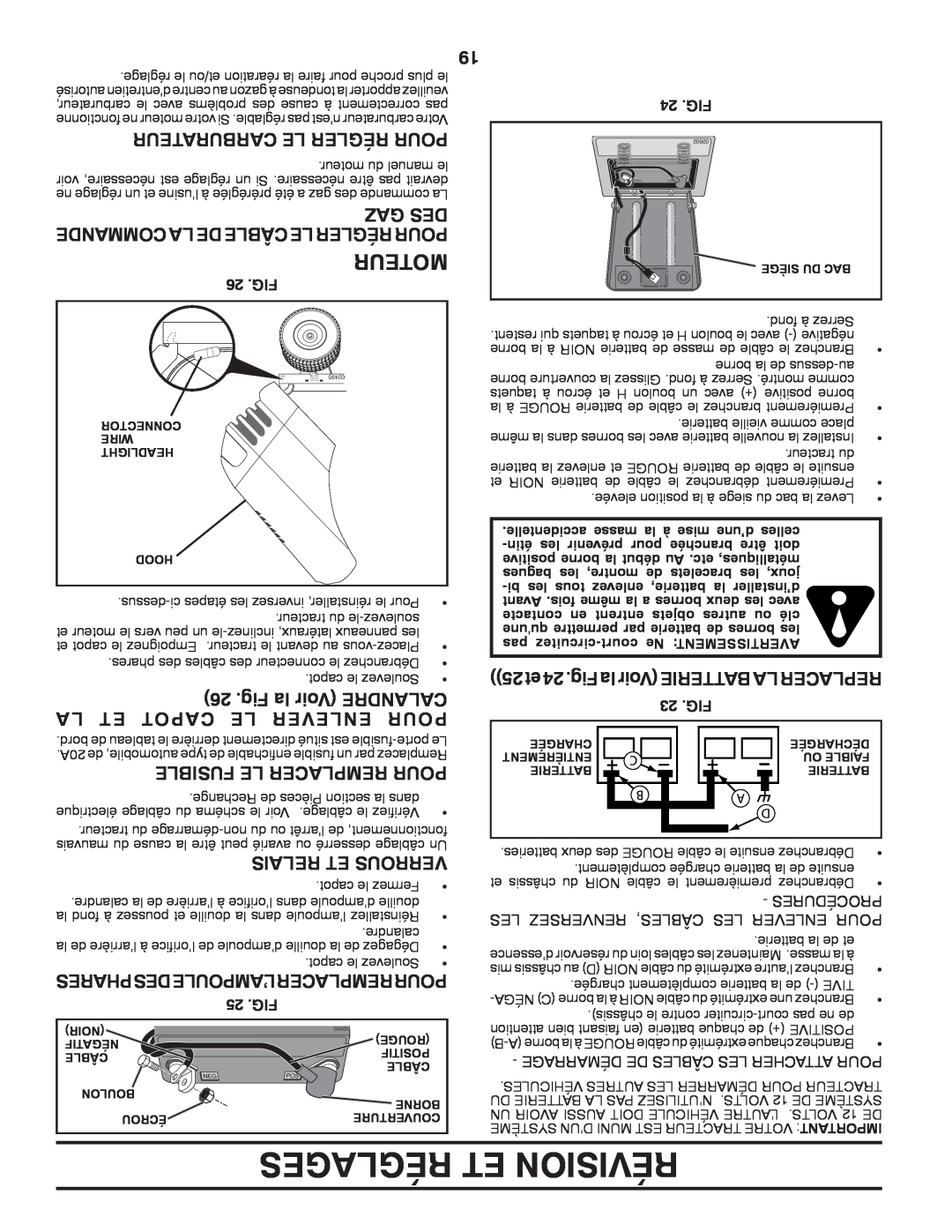 Poulan 424634 manual Réglages Et Révision, Carburateur Le Régler Pour 