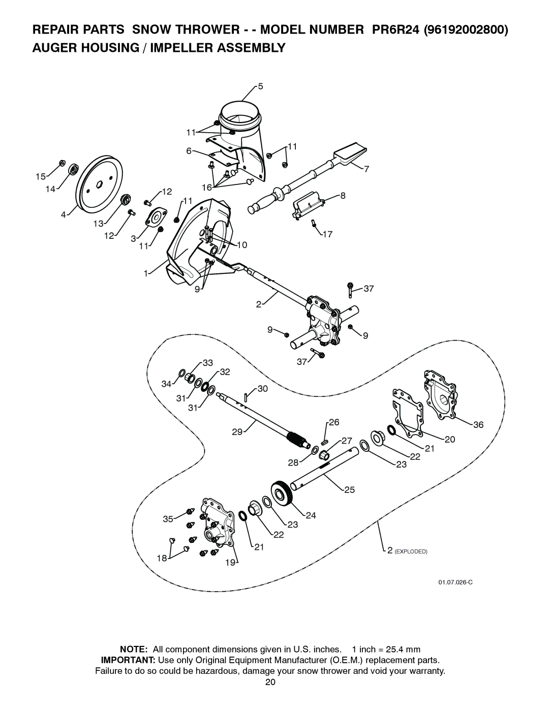 Poulan PR6R24, 428510, 96192002800 owner manual 12 16 23 22 