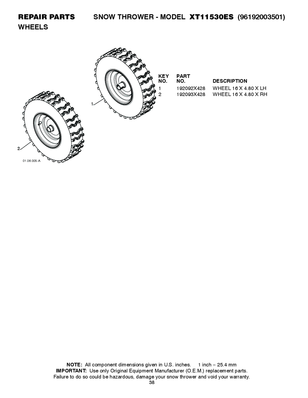 Poulan 429884, 96192003501 owner manual 01.06.005-A 