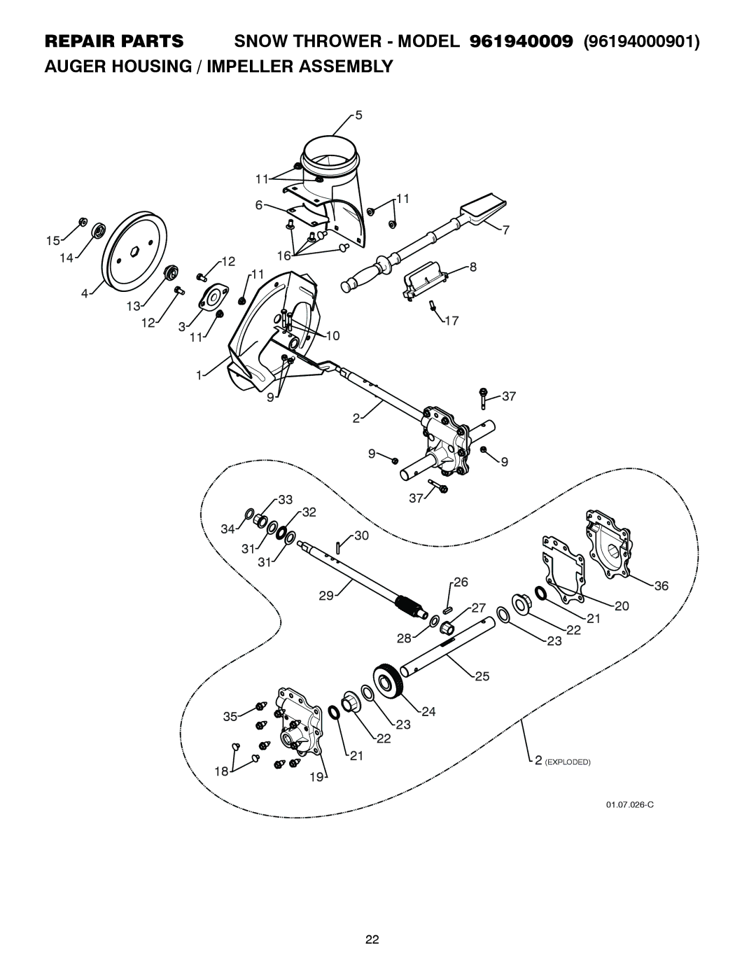 Poulan 429890 owner manual 23 22 