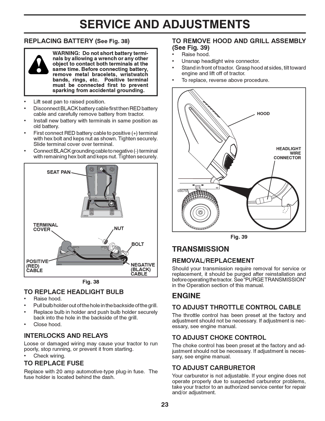 Poulan 96042010700, 430094 manual Transmission 