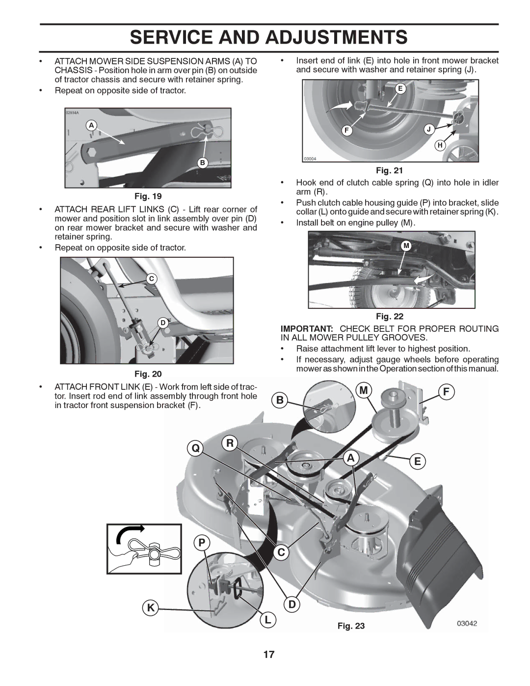 Poulan 96042011200, 430097, PB2042YT manual Install belt on engine pulley M 