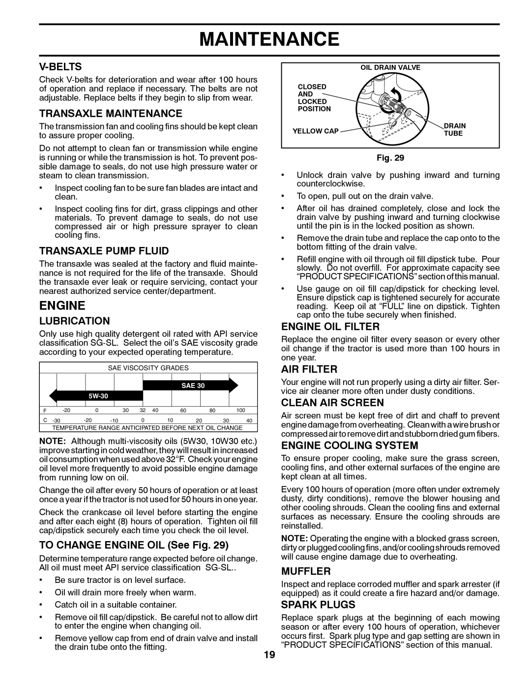 Poulan 96042011101, 436155 manual Engine 