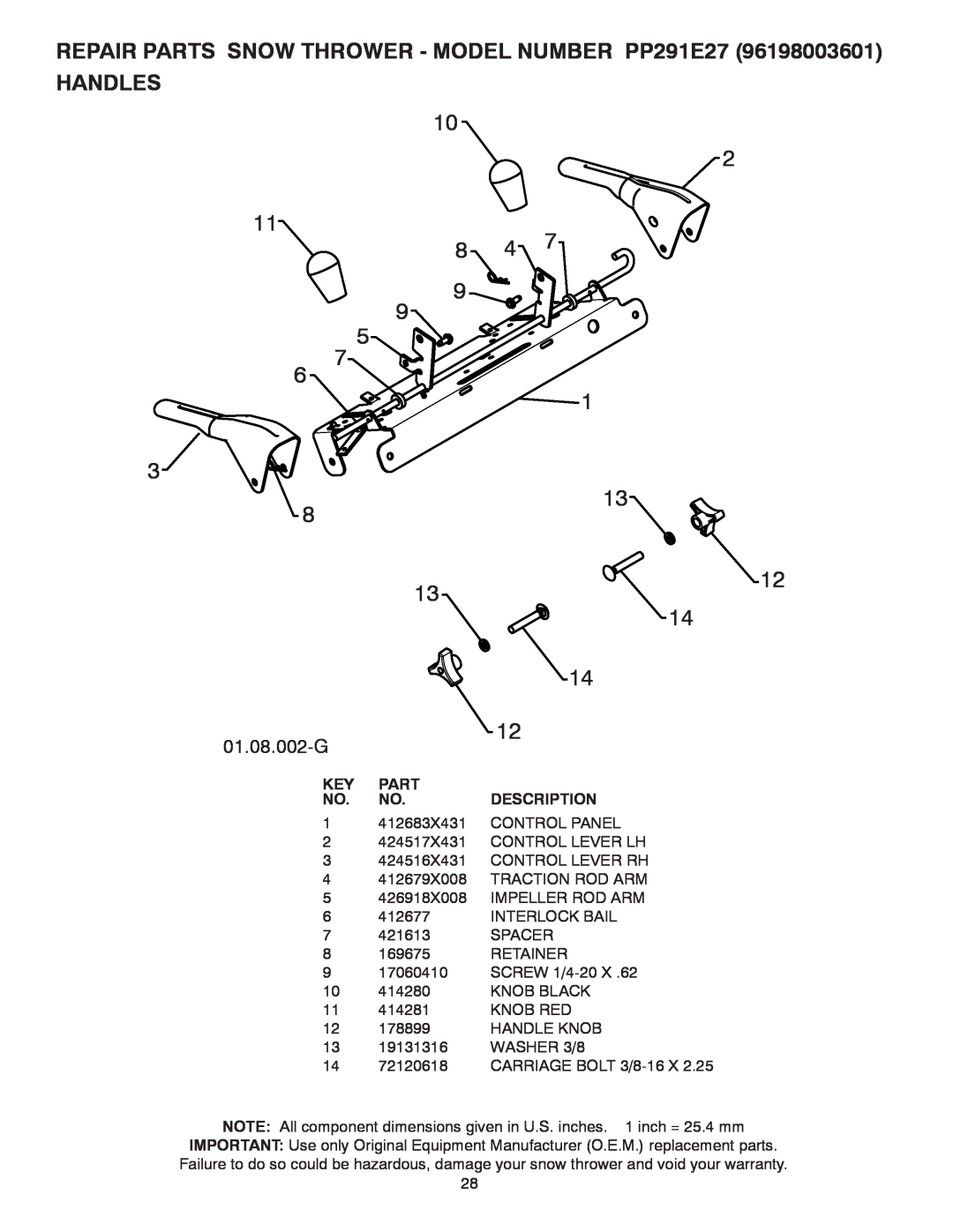 Poulan 437390, 96198003601 owner manual 01.08.002-G 