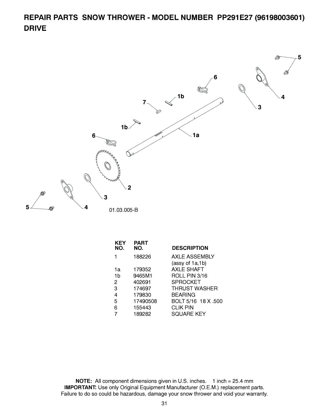 Poulan 96198003601, 437390 owner manual 01.03.005-B 