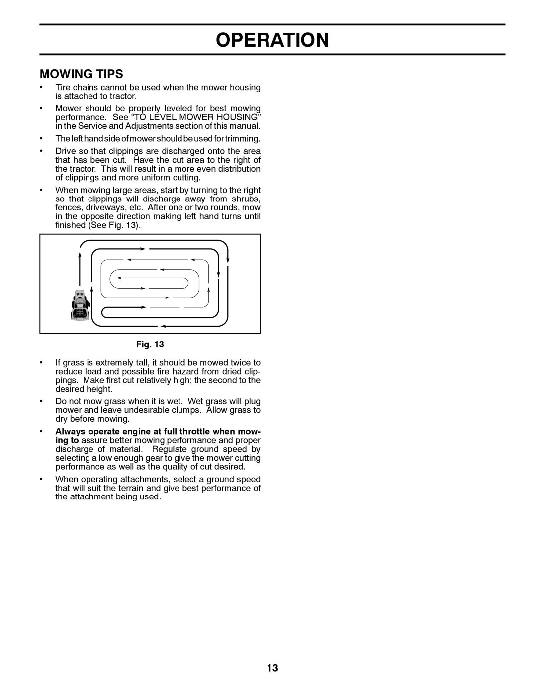 Poulan 96042012400, 438706 manual Mowing Tips 