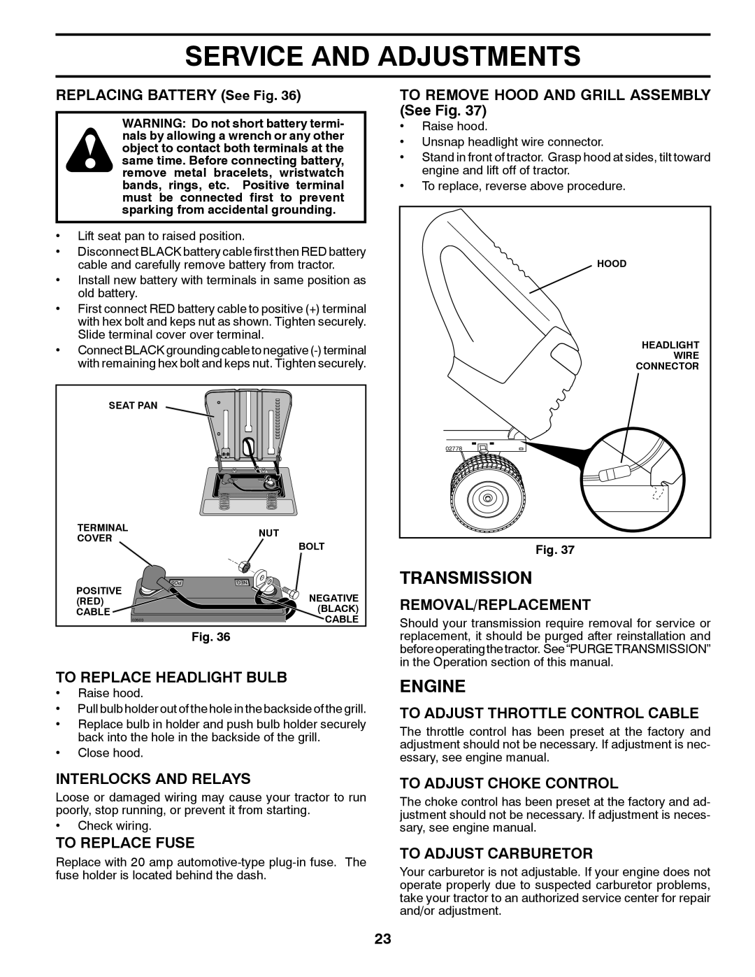 Poulan 96042012400, 438706 manual Transmission 