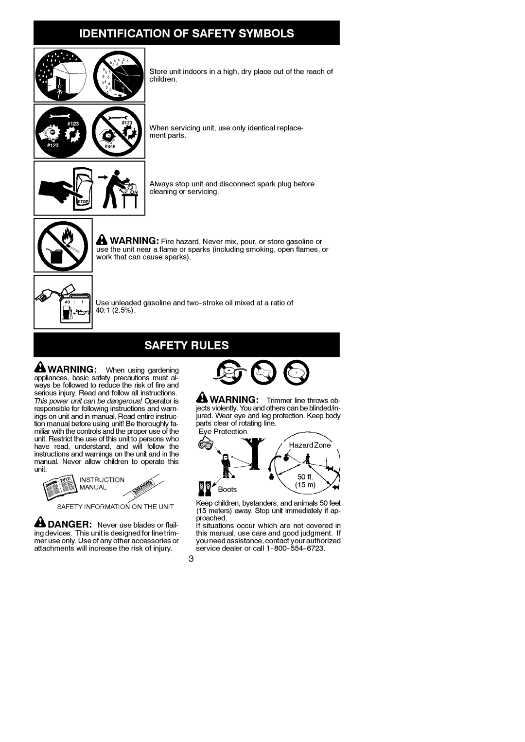 Poulan 545154719 instruction manual Safety Rules, Eye Protection, Boots 