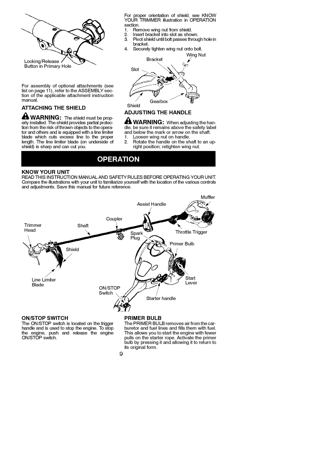 Poulan 545177328 instruction manual Operation 