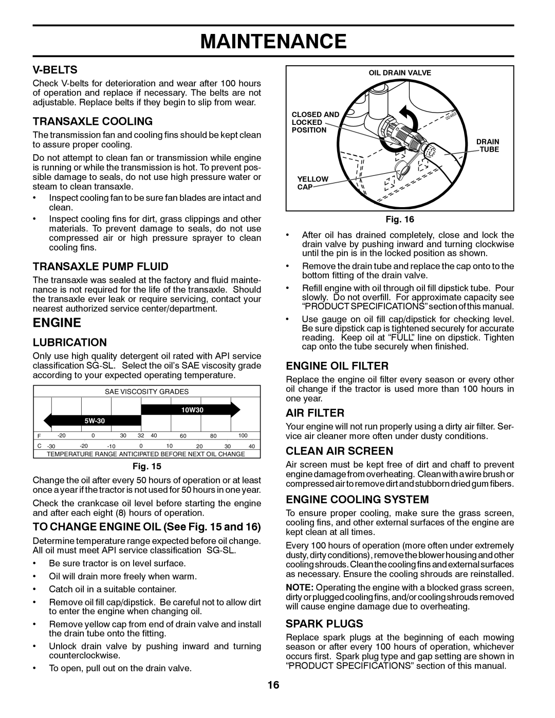 Poulan 85-50, 96042012600 manual Engine 