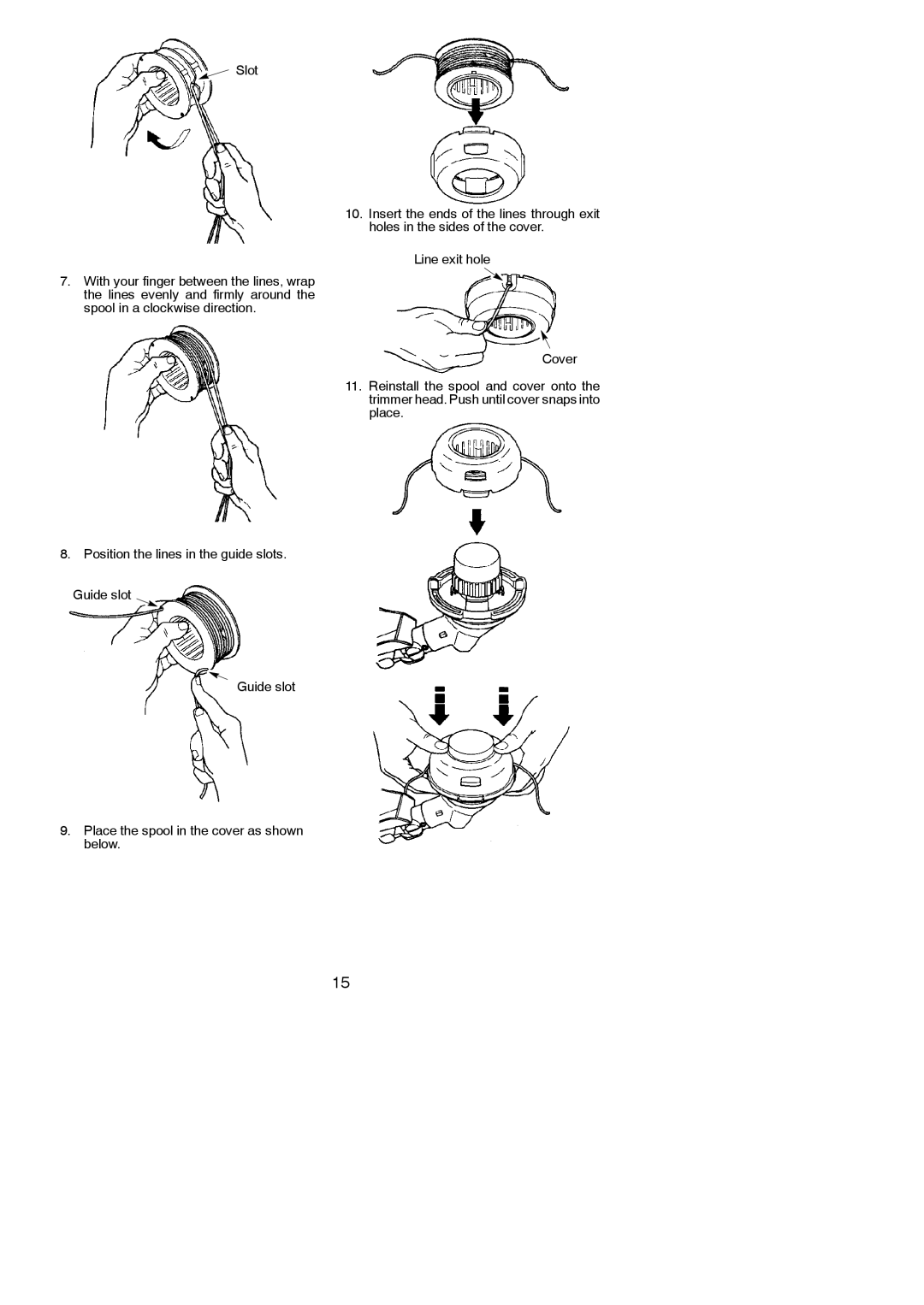 Poulan 952711961 instruction manual Slot 