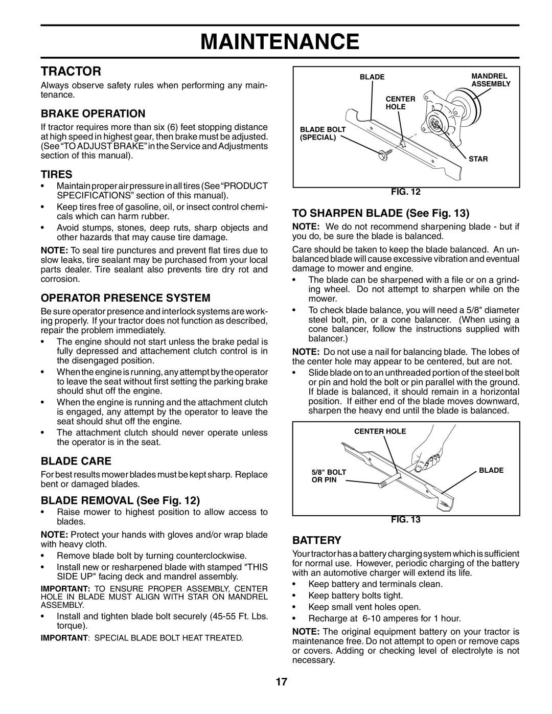 Poulan 184425, 954569455 manual Tractor 