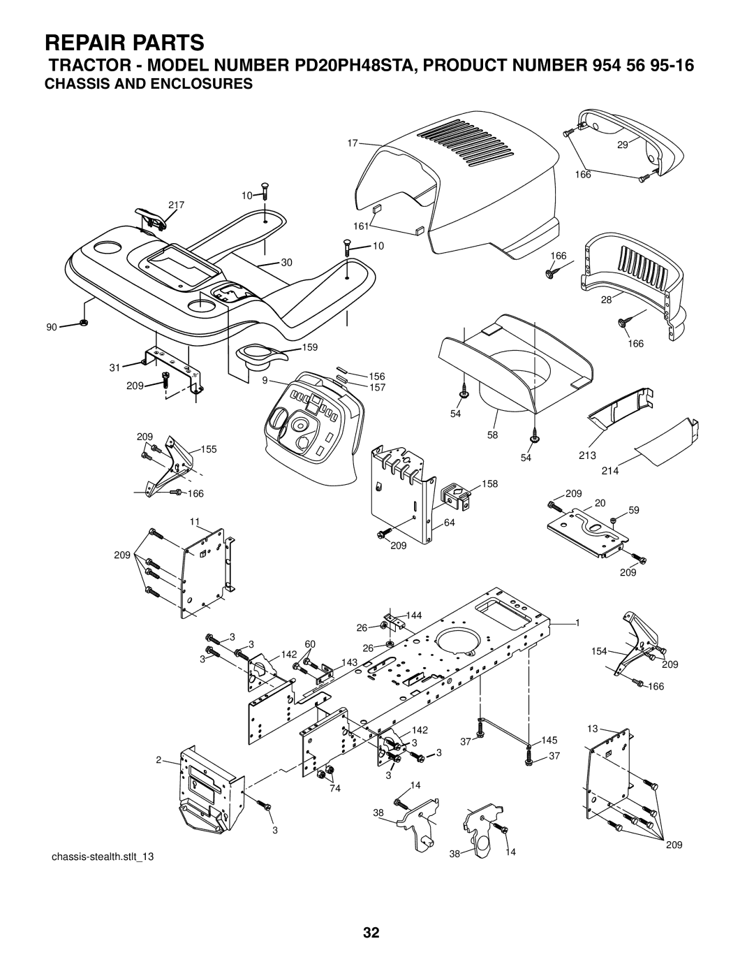 Poulan 954569516, 185498 owner manual Chassis and Enclosures 