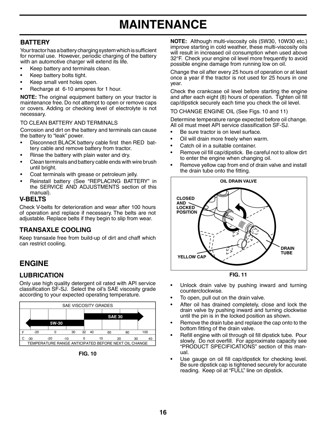 Poulan 954570932, 186888 manual Engine, Battery, Belts, Transaxle Cooling, Lubrication 