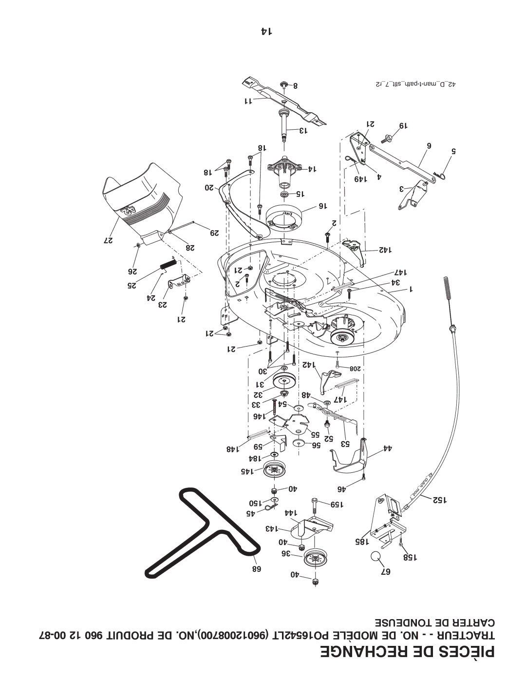 Poulan 96012008700, 960 12 00-87 manual 142 