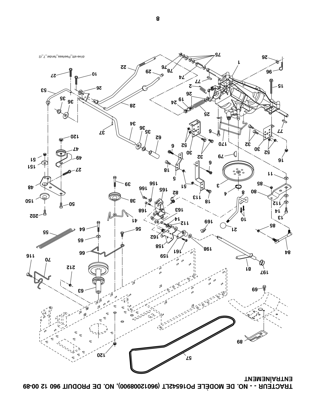 Poulan 96012008900, 960 12 00-89 manual R27fenderPeerlessstlt-drive 