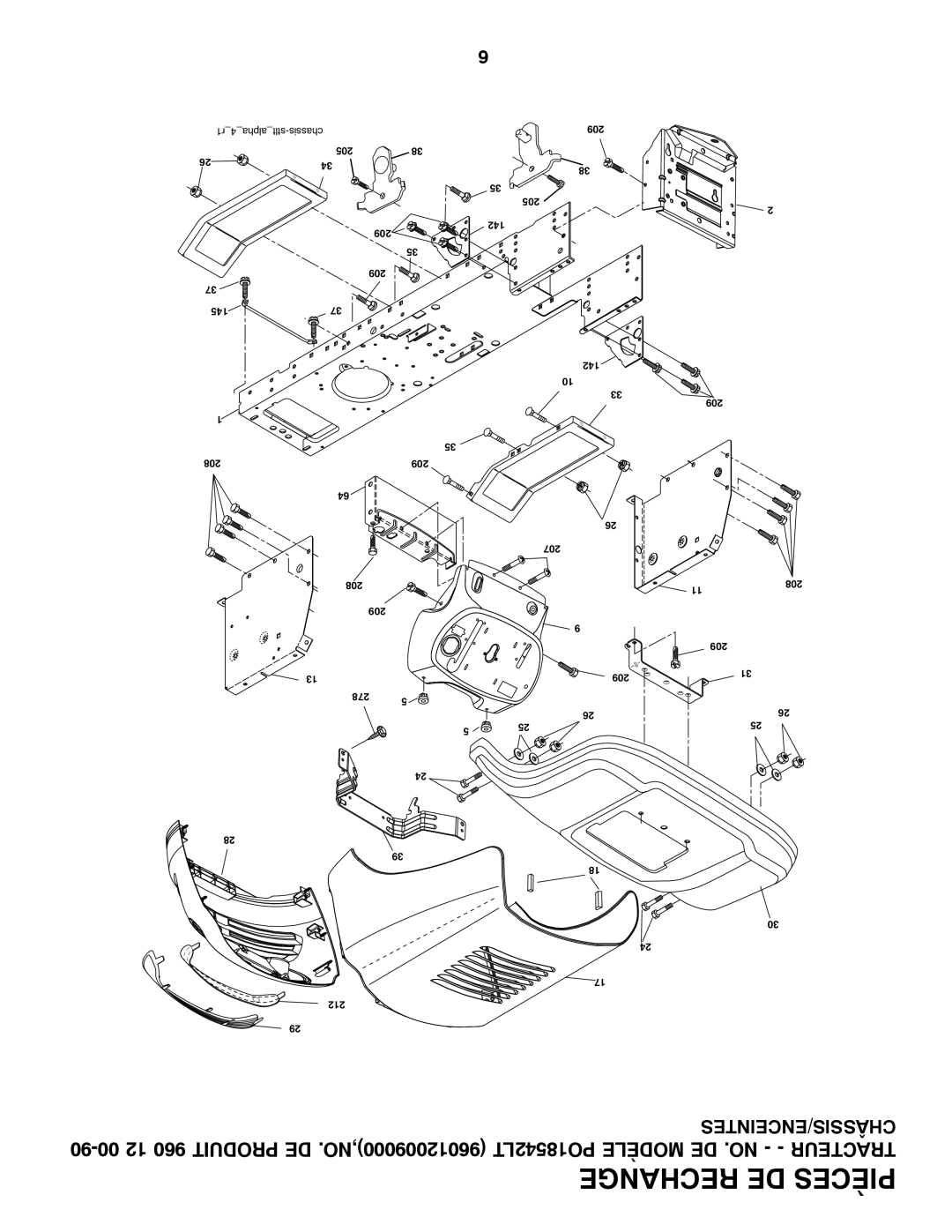 Poulan 960 12 00-90 manual R14alphastlt-chassis 209 