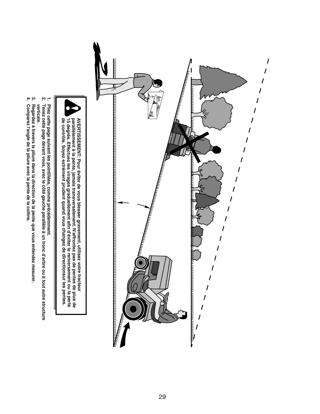 Poulan 96012007900, 417183 manual Degrés Suivant LES, UNE Pliez EST Ceci 