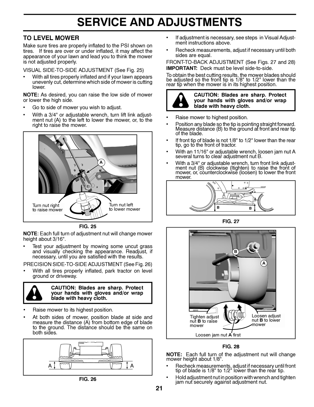 Poulan 419055, 96042003402 owner manual To Level Mower 