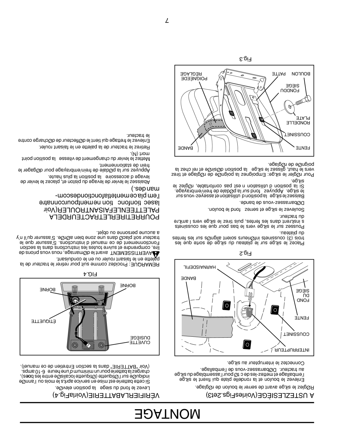 Poulan 96042003402, 419055 Desman, Com des fonction la et mentceplalem, Connaître pour mentnetionfonc tionsec la 