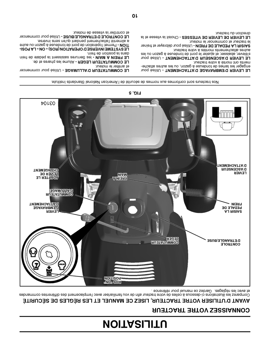 Poulan 413437, 96042003501 manual Dattachement 