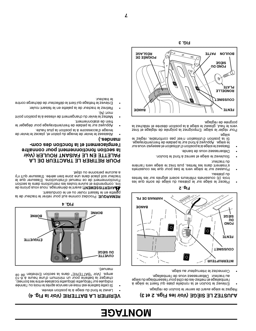 Poulan 96042003501, 413437 manual Desman, Com des fonction la et mentceplalem, Connaître pour mentnetionfonc tionsec la 