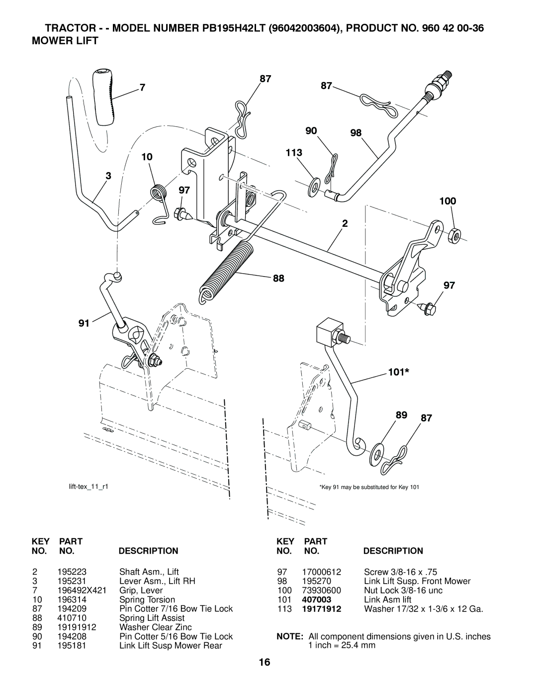 Poulan 96042003603, 426140 manual 407003, 19171912 