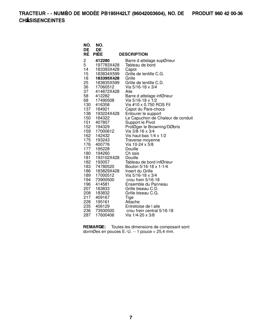 Poulan 96042003603, 426140 manual 183395X428, 412280 