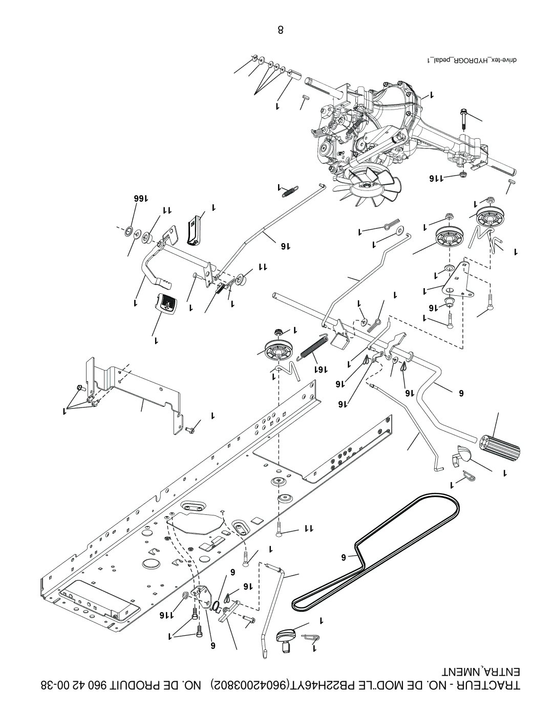 Poulan 960 42 00-38, 96042003802 manual 166 211 215 222, 214 125 116 