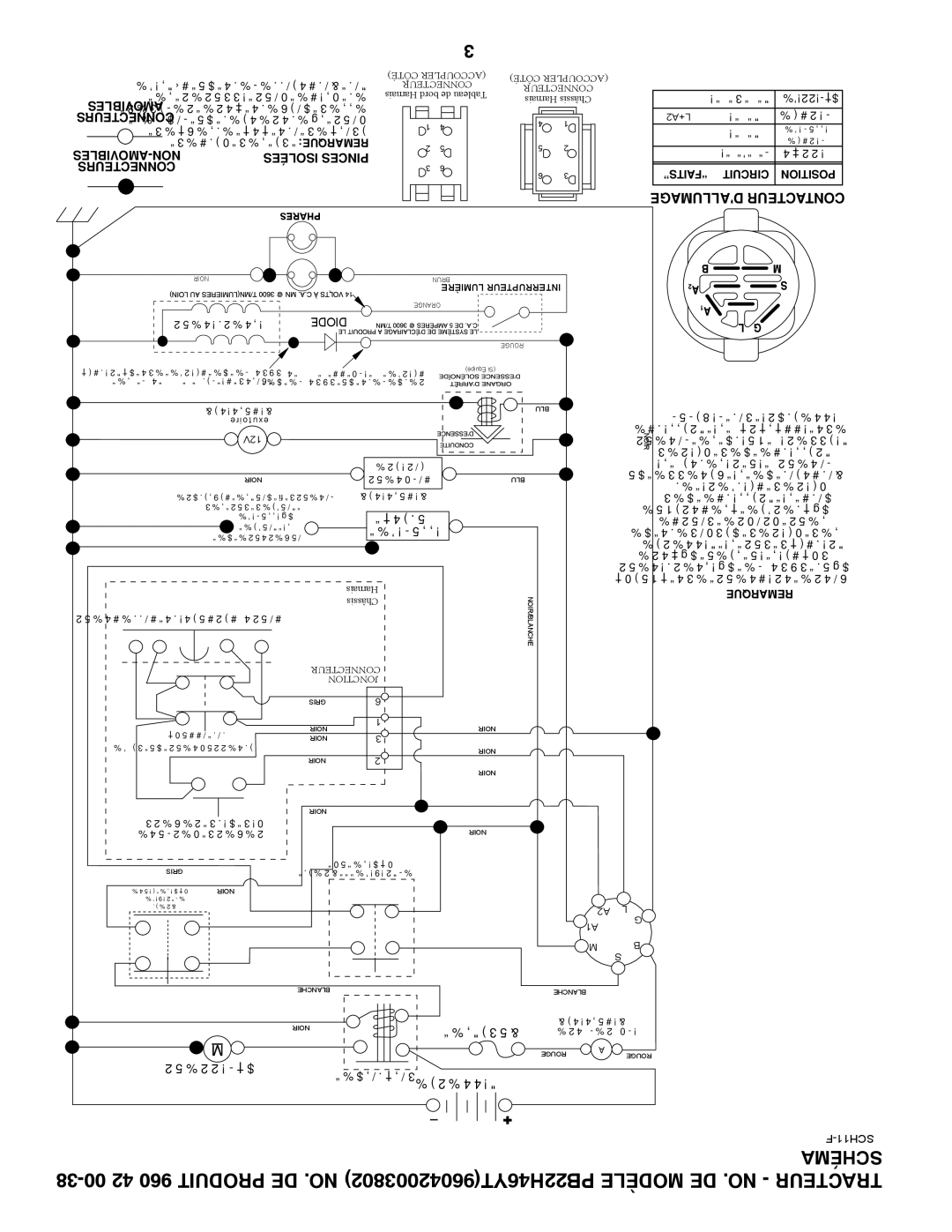 Poulan 96042003802, 960 42 00-38 manual Schéma 