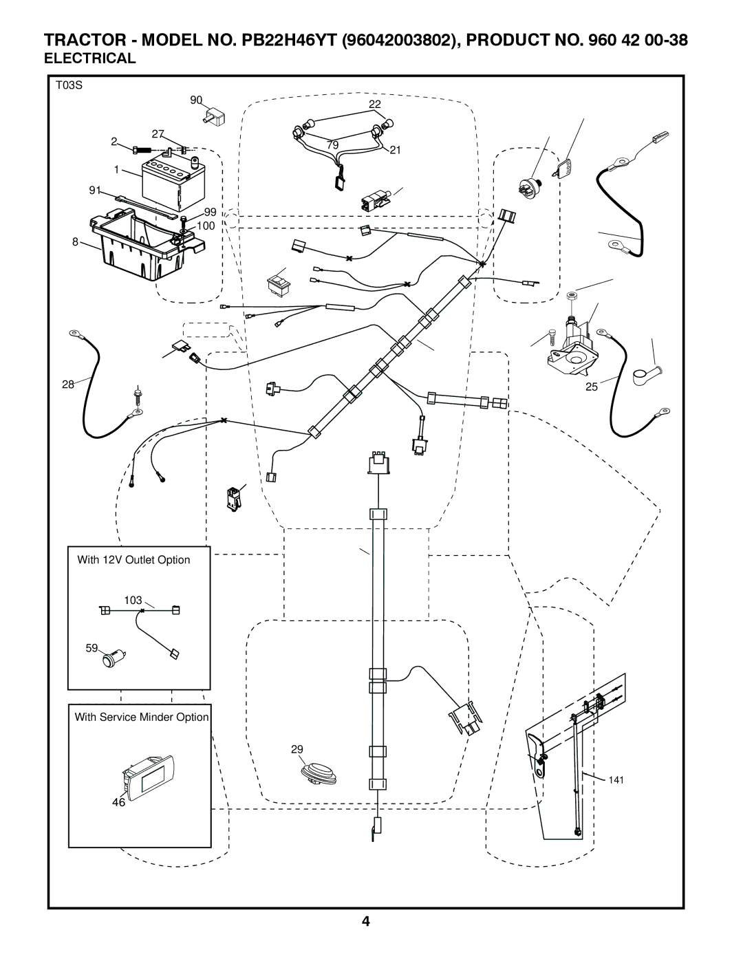 Poulan 96042003802, 960 42 00-38 manual Electrical 