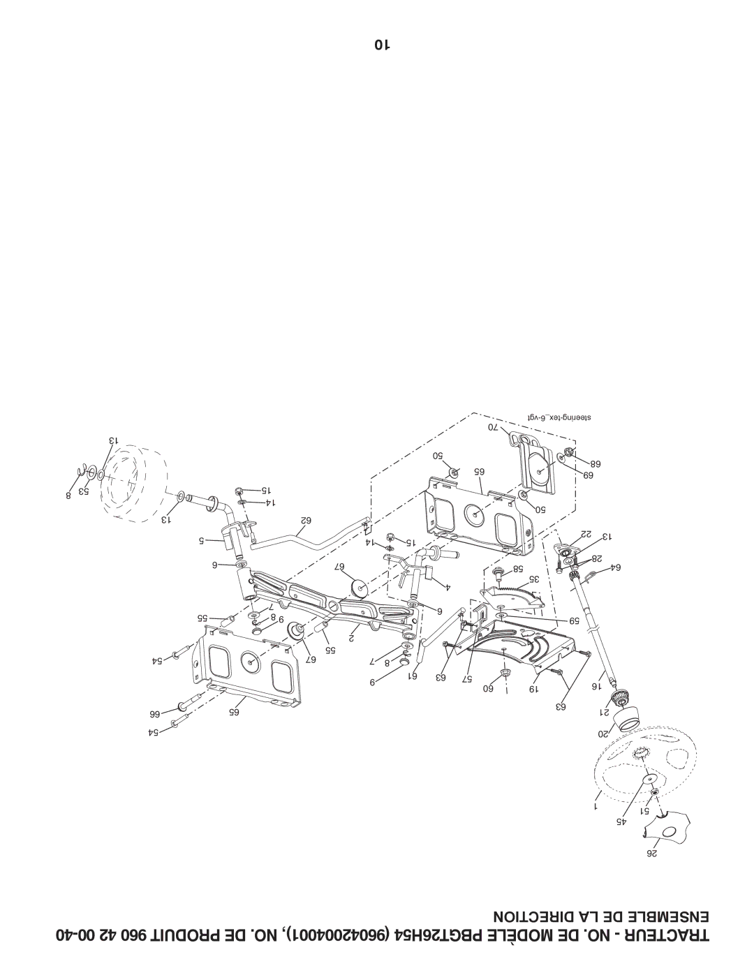 Poulan 960 42 00-40, 96042004001 manual Vgt-6tex-steering 