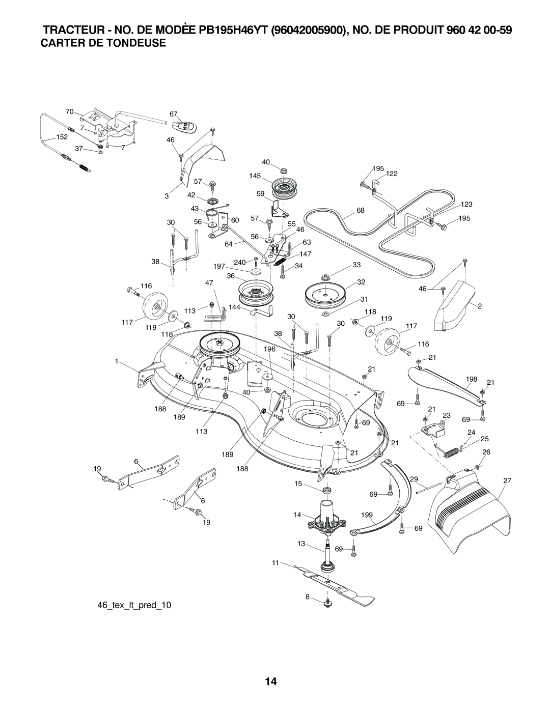 Poulan 96042005900 manual 10predlttex46 