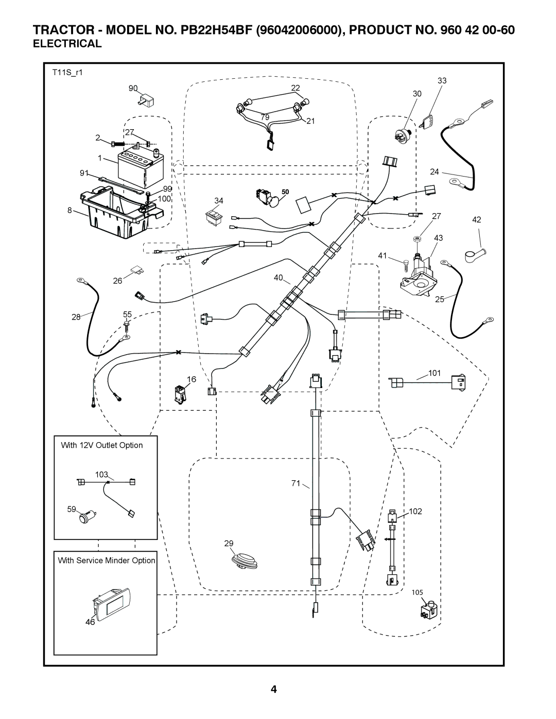 Poulan 96042006000 manual Electrical 