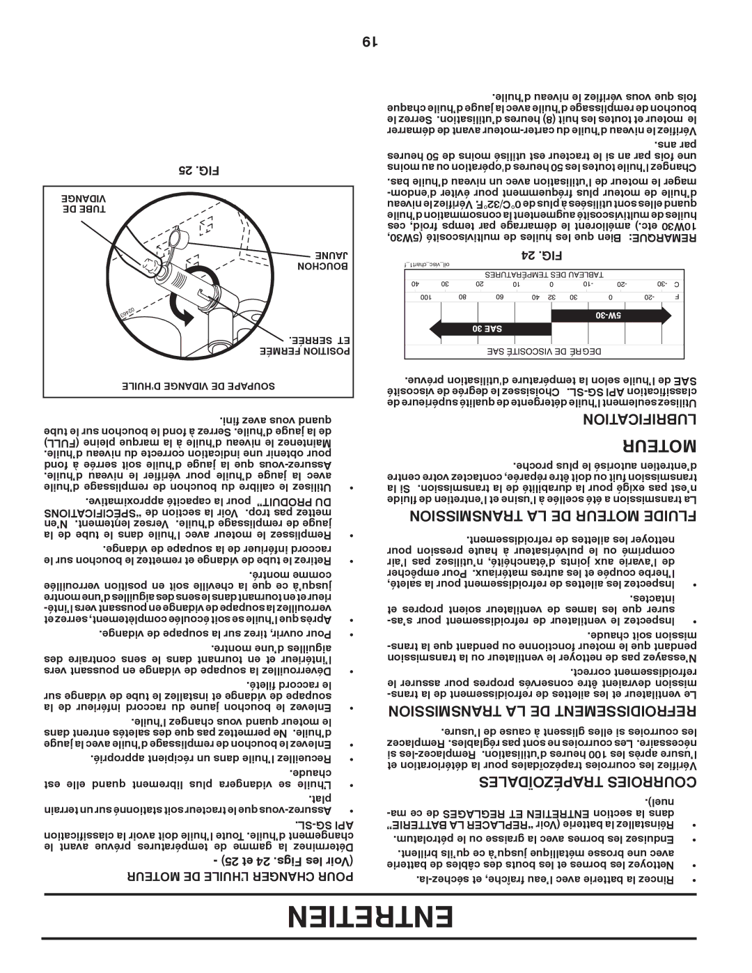 Poulan 96042006001 manual Lubrification, Sionmistrans LA DE Moteur Fluide, Transmission LA DE Refroidissement 